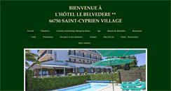 Desktop Screenshot of hotellebelvedere.com